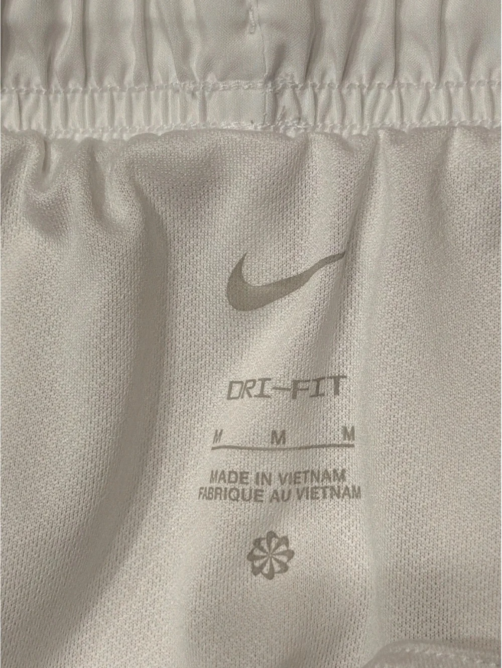Nike Dri-FIT Athletic Shorts White Womens Medium Running Sports